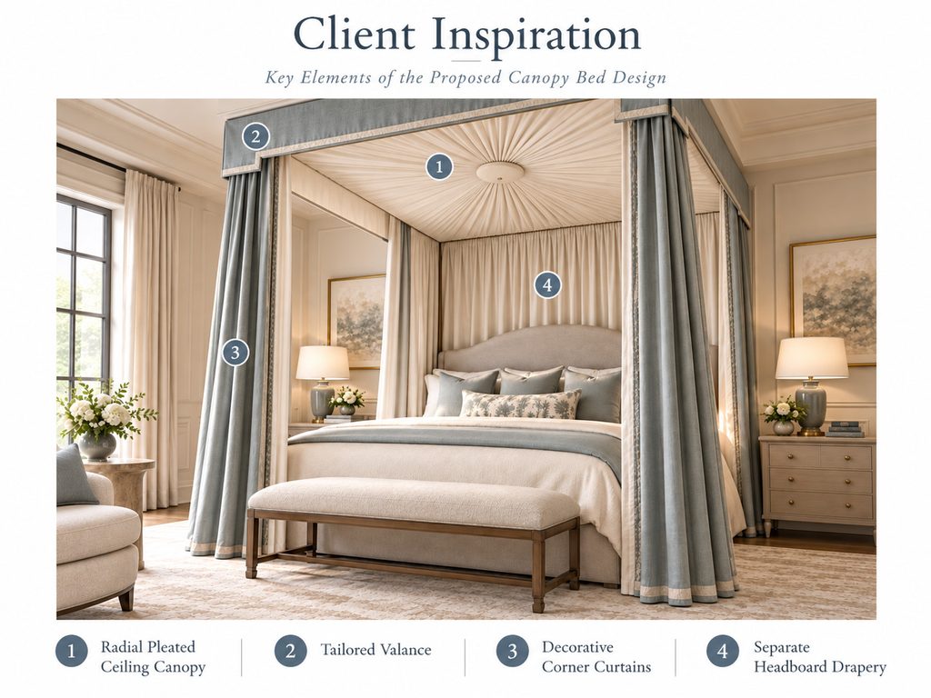 Custom Canopy Bed Drapery: A Design & Fabrication Case Study – Window ...